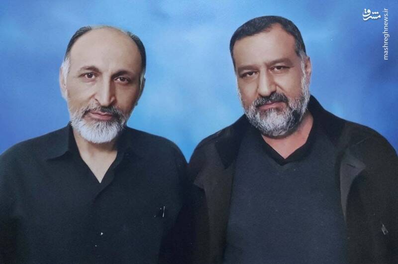 تصویری از شهید سید رضی موسوی در کنار شهید حجازی