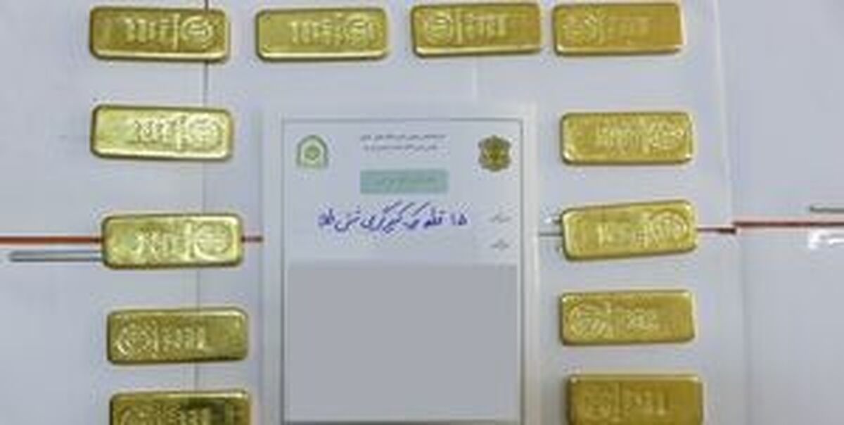 کشف ۱۵ قطعه شمش طلا در فرودگاه امام