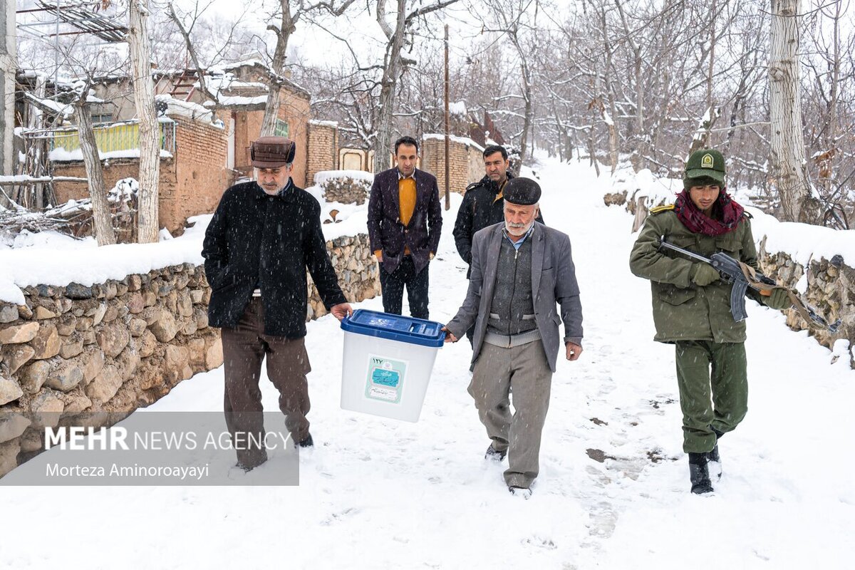 گزارش تصویری روز/ برف و باران در کشور در روز انتخابات