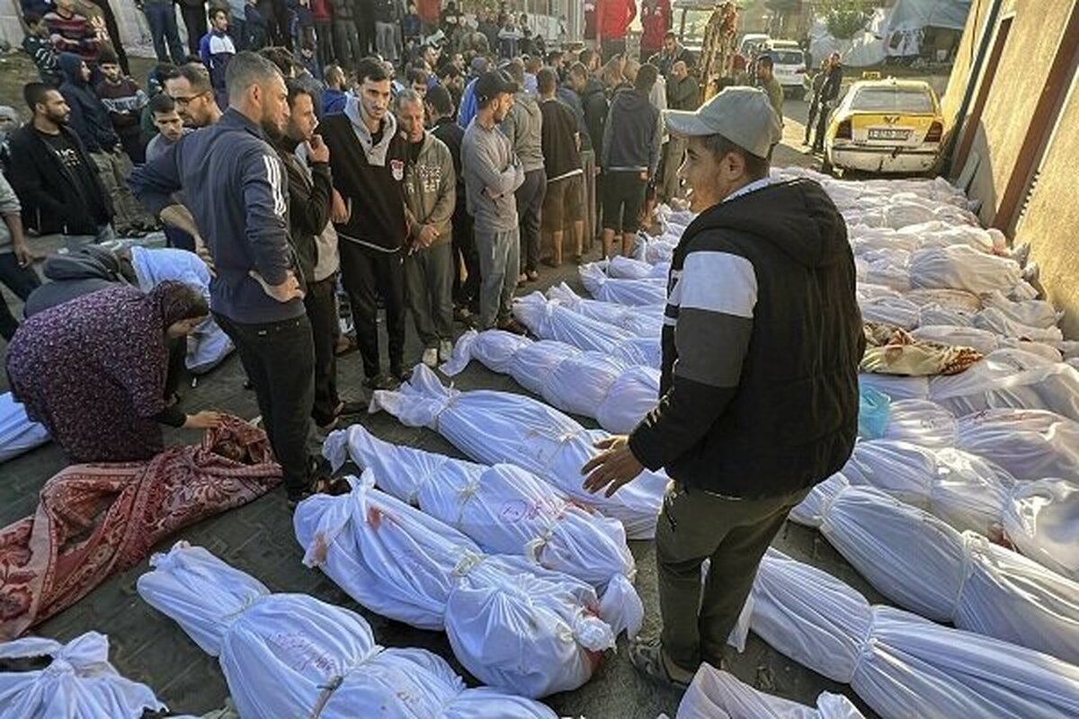 انتقال پیکر ۴۷ شهید فلسطینی به غزه