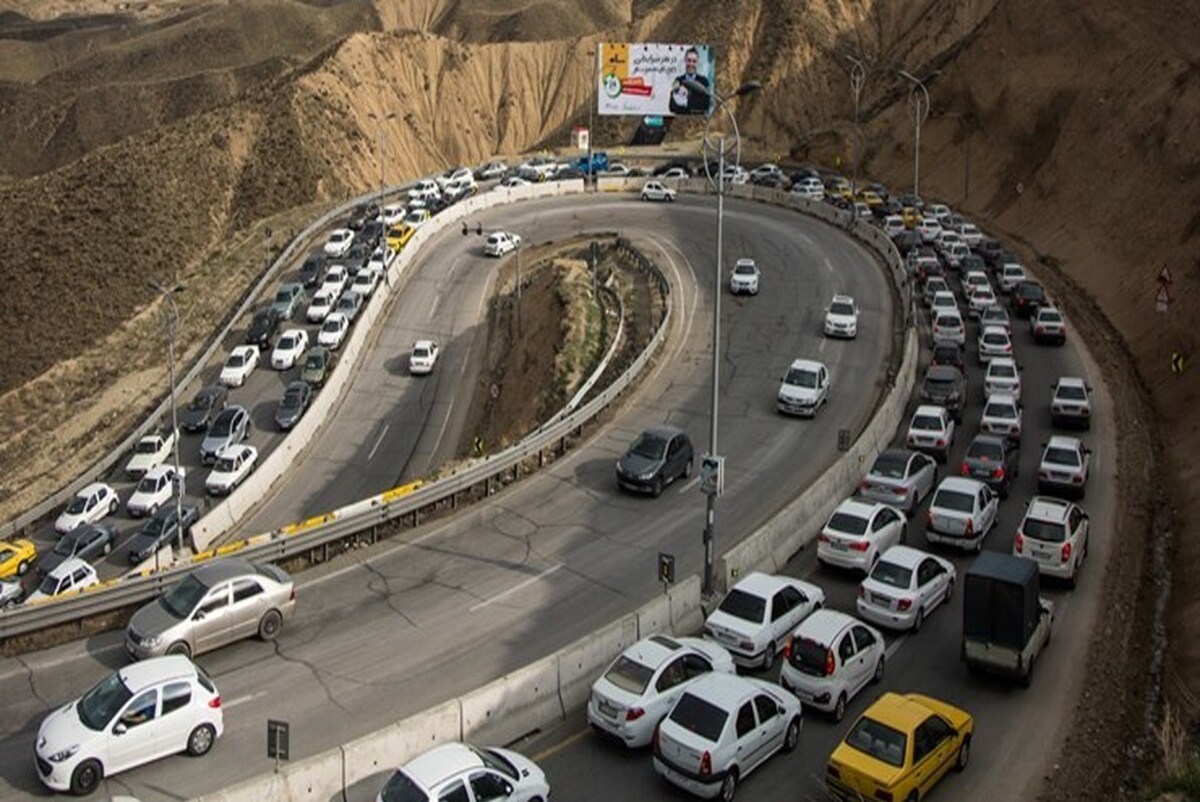 تردد روان درجاده کرج - چالوس و آزادراه های البرز