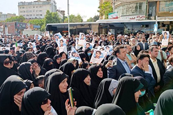 تشییع پیکر شهید حمیدرضا الداغی در مشهد
