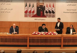 حاشیه های نشست رئیس جمهور ایران با فعالان اقتصادی ایران و سوریه در دمشق