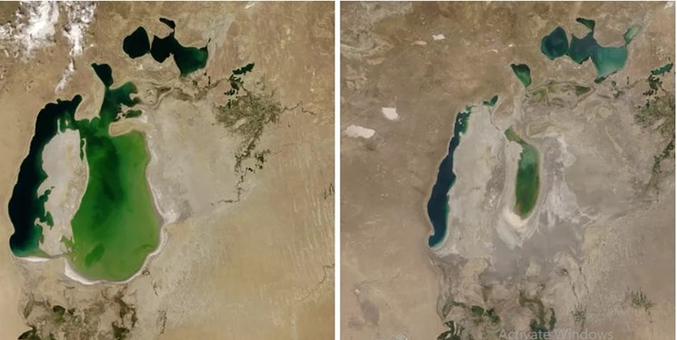 ‌نیمی از دریاچه‌های بزرگ جهان در آستانه خشک شدن