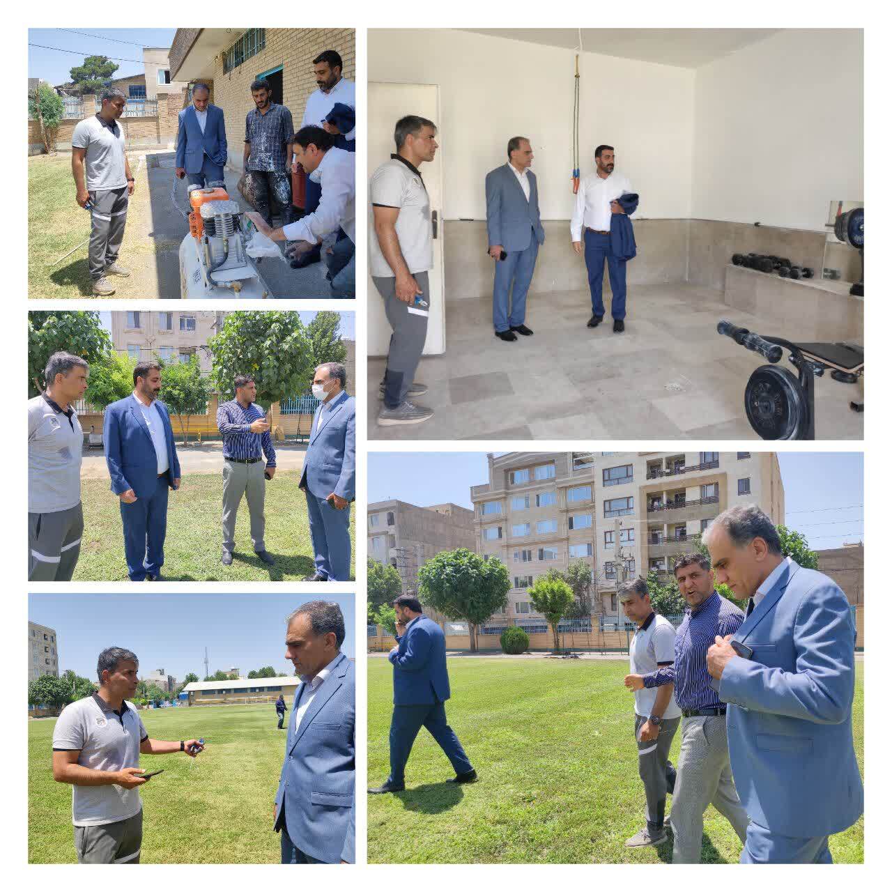بازدید مجموعه مدیریت شهری احمدآبادمستوفی از ورزشگاه تختی