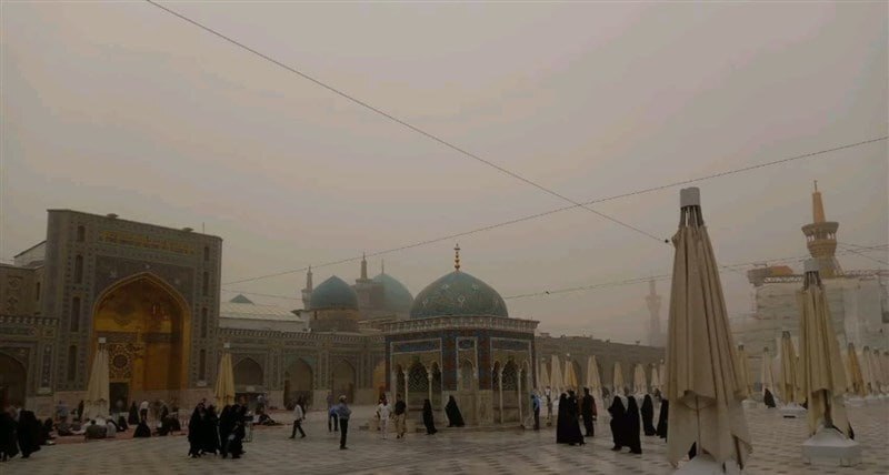 عکسی از وضعیت امروز آلودگی هوا در مشهد