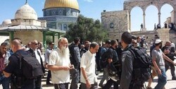 ورود غیرقانونی ده‌ها شهرک‌نشین صهیونیست به مسجدالأقصی