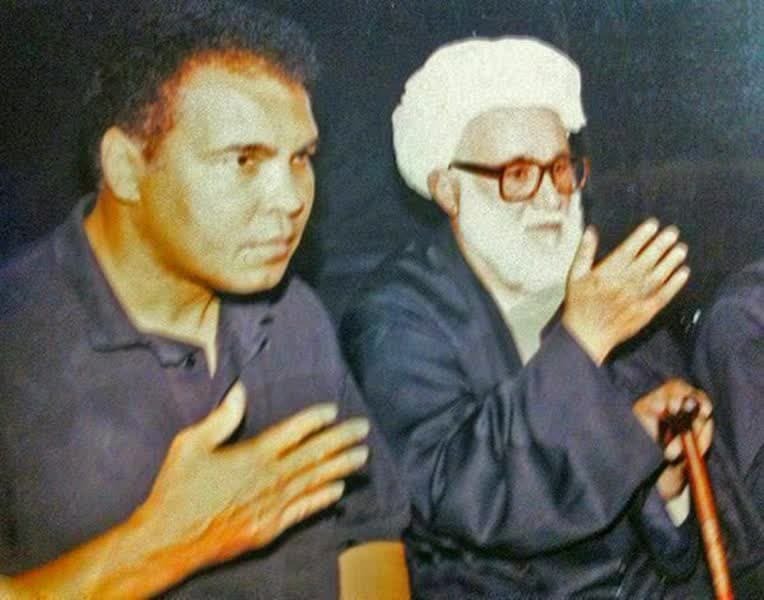 عکس/ اسطوره ورزش جهان در هیئت