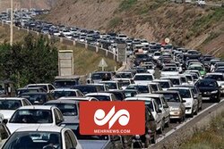 ترافیک سنگین محور چالوس مسیر جنوب به شمال