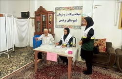 برپایی میز خدمت رایگان سلامت در منطقه محروم بومهن 