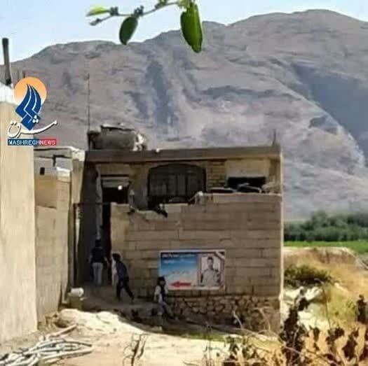 تصویری از منزل شهید یاسر شجاعیان که توسط اغتشاشگران به شهادت رسید