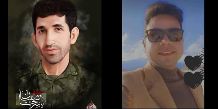 عکسی از یاسر شجاعیان و پویا خوشنام، دو شهید نورآباد ممسنی