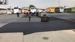 بهسازی محوطه ترمینال شهید کلانتری کرج