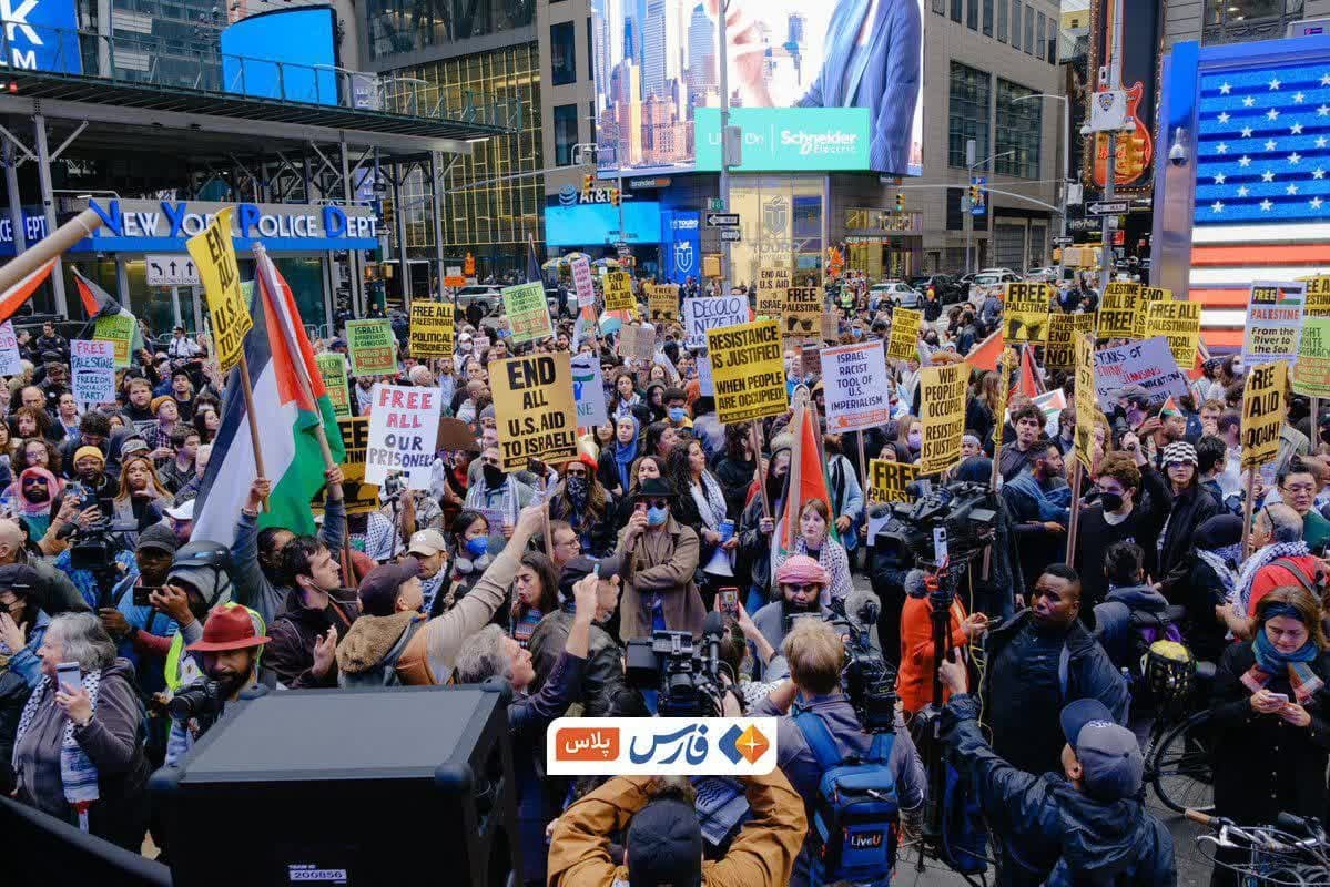 راهپیمایی حامیان فلسطین در نیویورک