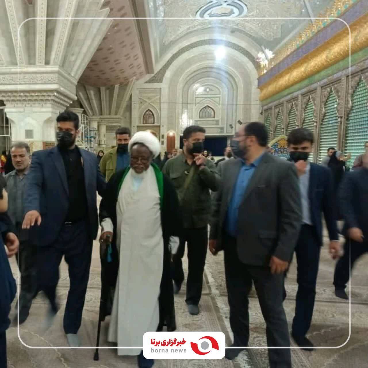 تصاویر/ حضور شیخ ابراهیم زکزاکی رهبر شیعیان نیجریه در حرم امام خمینی (ره)