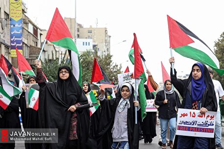راهپیمایی ضد رژیم صهیونیستی در تهران - ۱