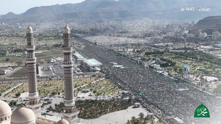 جمعیت عجیب و غریب مردم یمن در جشن میلاد پیامبر اکرم (ص)