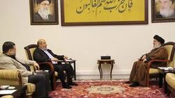 دیدار و رایزنی رهبران حماس با سید حسن نصرالله