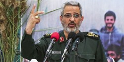 سردار غیب پرور: ریختن هزاران بمب بر سر مردم غزه نشانه بدبختی دشمن است