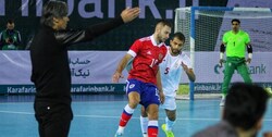 سقوط فوتسال ایران در رنکینگ با باخت به روسیه