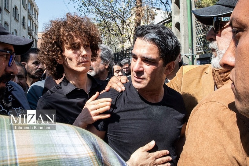 یوسف تیموری، عزادارترین بازیگر در مراسم تشییع رضا داوودنژاد+تصاویر