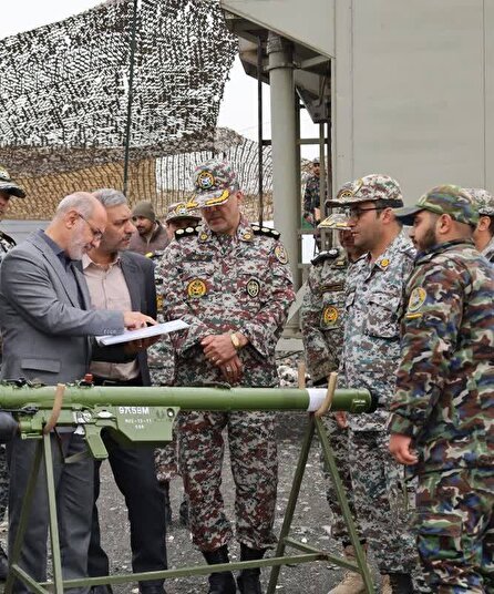 بازدید فرمانده گروه شهید دکتر حمزه صادقی از مواضع دیده بانی منطقه پدافند هوایی شمال شرق