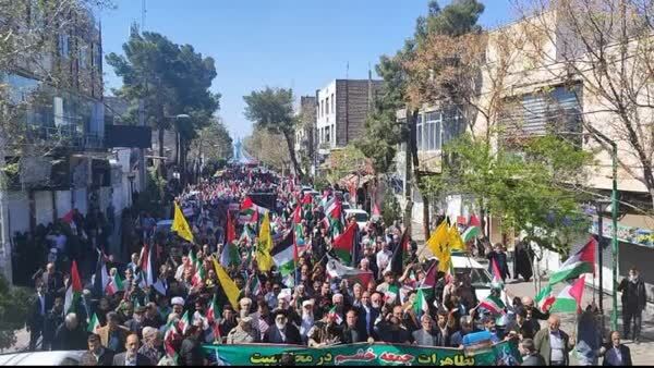 راهپیمایی ایرانیان در حمایت از عملیات «وعده صادق»