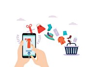 خریدار و فروشنده ناراضی در بازار شلوغ مجازی