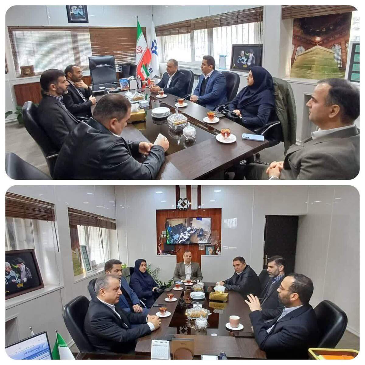 دیدارمدیریت شعب بانک رفاه استان گلستان با مدیر کل غله و خدمات بازرگانی استان گلستان