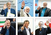 نامزد‌ها با هوادار‌آمدند، لاریجانی با حاشیه!