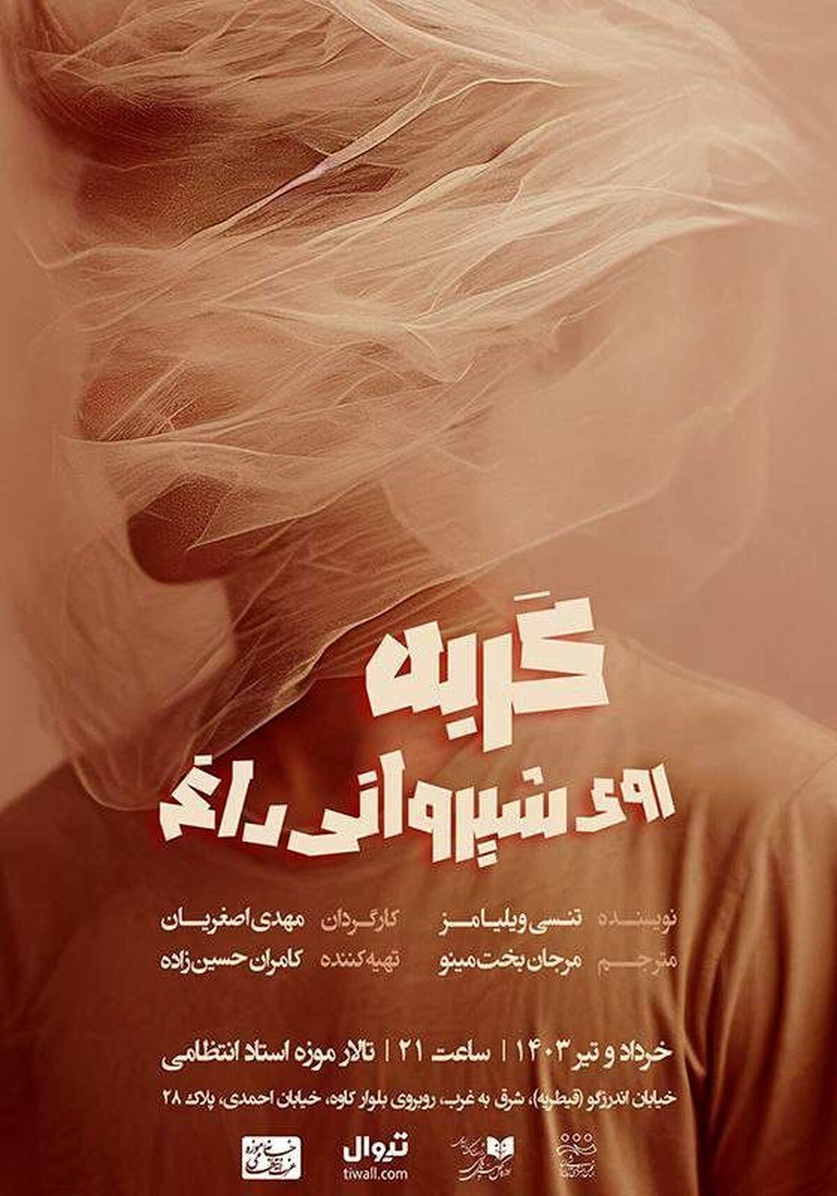 تئاتر «گربه روی شیروانی داغ» در خانه موزه استاد انتظامی