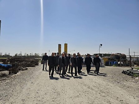 بازدید استاندار خراسان رضوی از روند ساخت بیمارستان ۵۴۰ تخت خوابی شرق مشهد