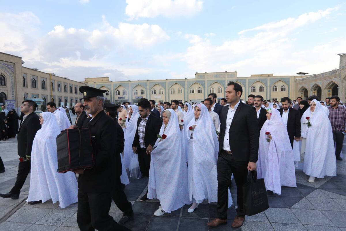 تالار آینه میزبان جشنی برای ۱۱۴ زوج دانشجوی مشهدی