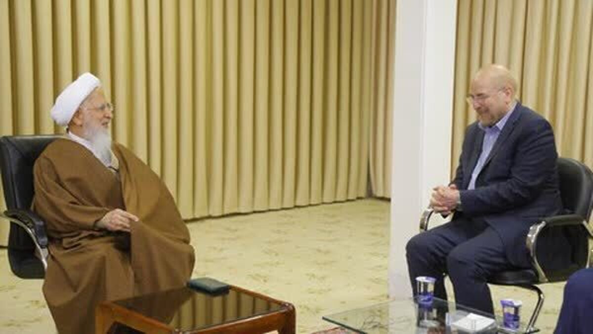 آیت‌الله جوادی آملی در دیدار قالیباف: مسئولان شاگرد مکتب شهدا باشند