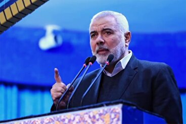 فیلم کامل سخنرانی شهید اسماعیل هنیه در مراسم تشییع شهید سلیمانی