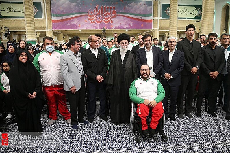 دیدار اعضای کاروان‌ ایران در بازی‌های المپیک و پارالمپیک ۲۰۲۴ با رهبر انقلاب