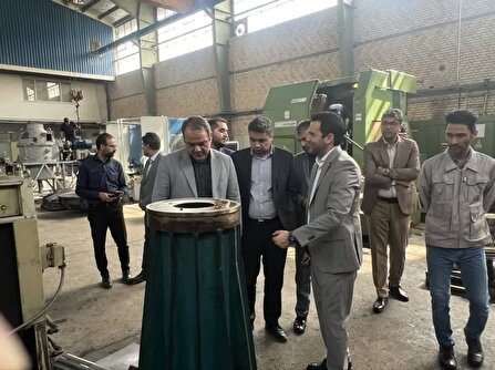 بازدید معاون اجتماعی و پیشگیری از وقوع جرم دادگستری خراسان رضوی از شهرک صنعتی ماشین سازی و فناوری های برتر