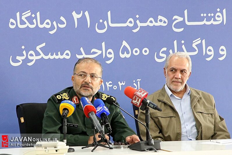 راه اندازی ۲۱ درمانگاه و ۵۰۰ واحد مسکونی توسط بسیج