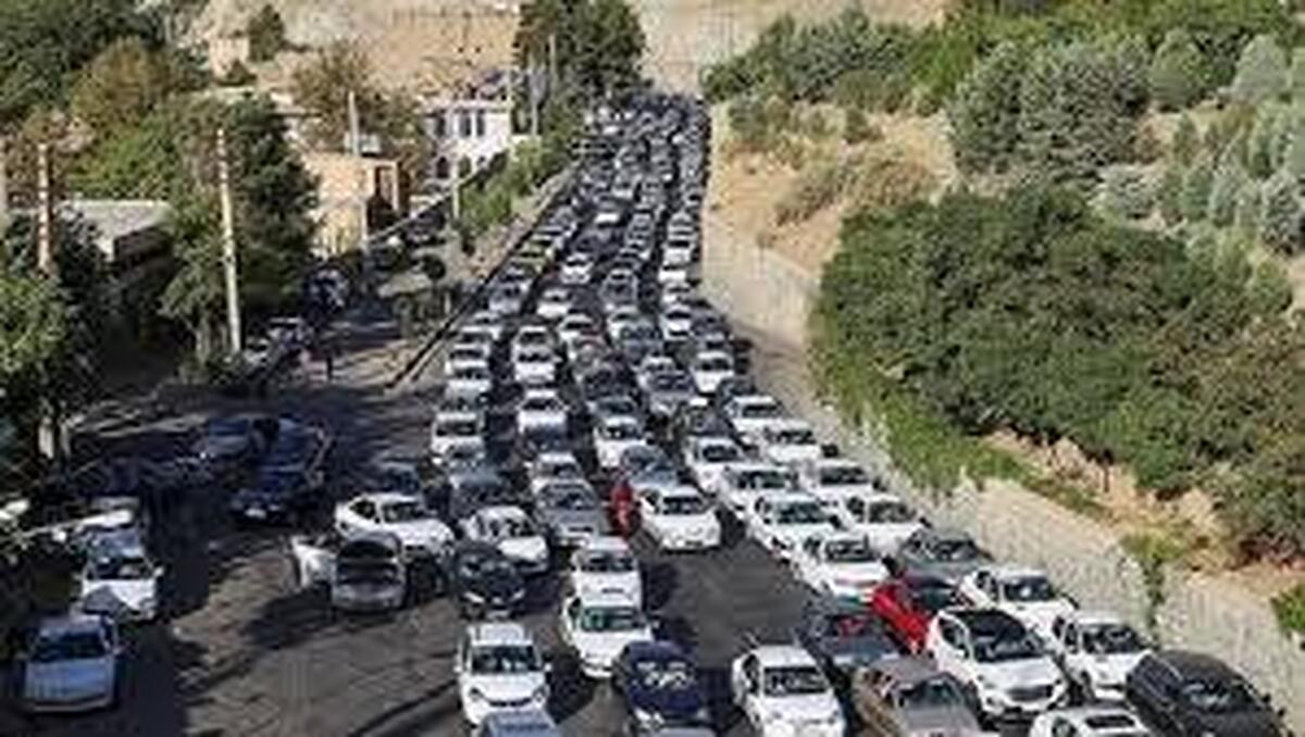 ممنوعیت تردد در مسیر شمال به جنوب چالوس /ترافیک سنگین در محور هراز