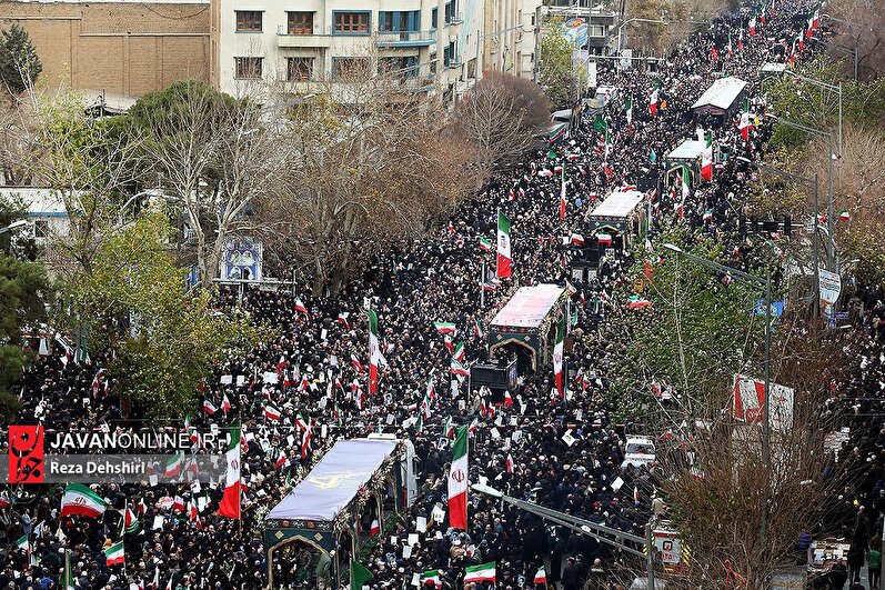 تشییع شهدای مقاومت ملی ایران - ۱