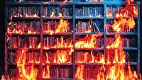 اغتشاشگران روی مغول‌ها را در کتاب‌سوزی سفید کردند