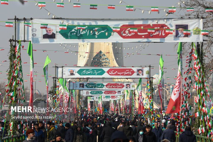 اعلام مسیرهای راهپیمایی ۲۲ بهمن در تهران