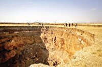 همدان با فروپاشی آب و فرونشست زمین