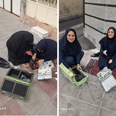 پیشرفت اجرای فیبر نوری منطقه مرکزی ، با حضور بانوان شاغل       