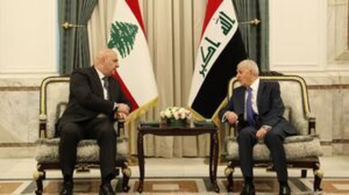 تاکید رؤسای جمهور لبنان و عراق بر حمایت از ملت فلسطین