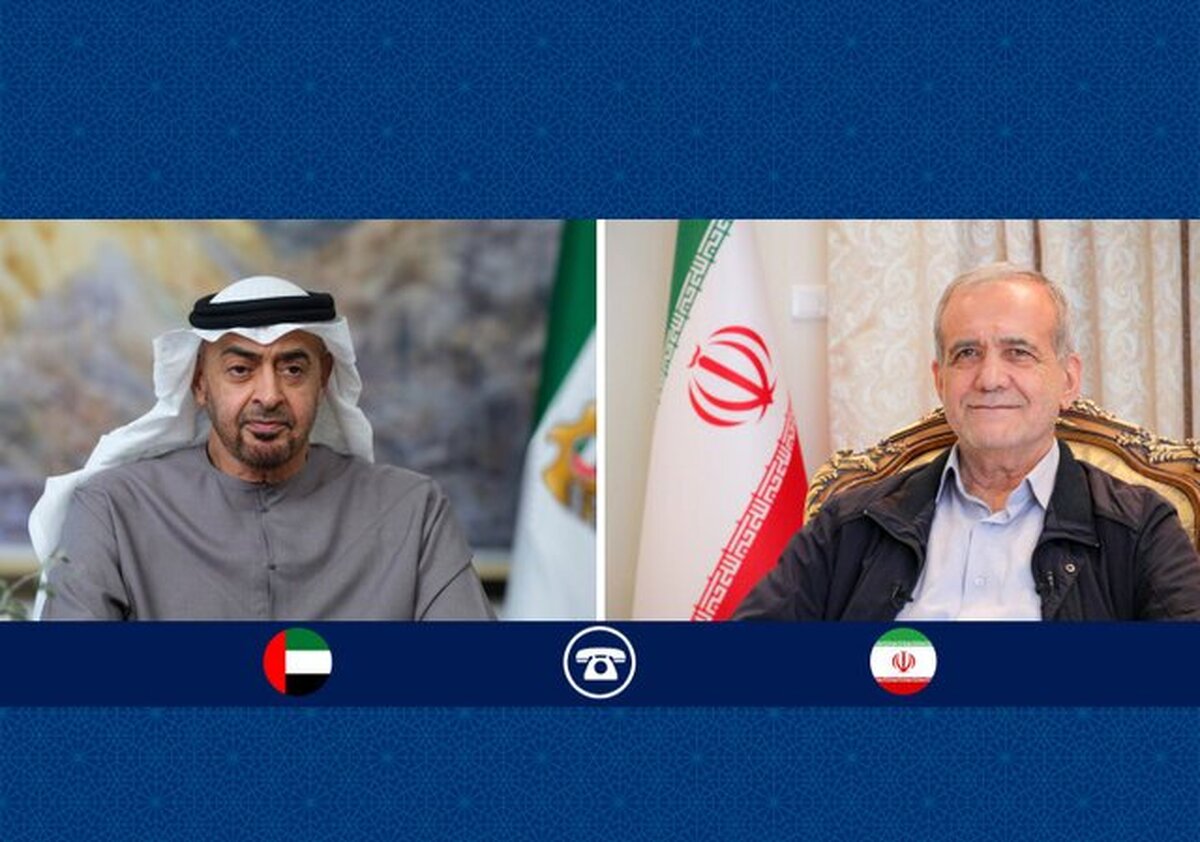  گفت‌وگوی تلفنی رئیس جمهور با رئیس امارات متحده عربی