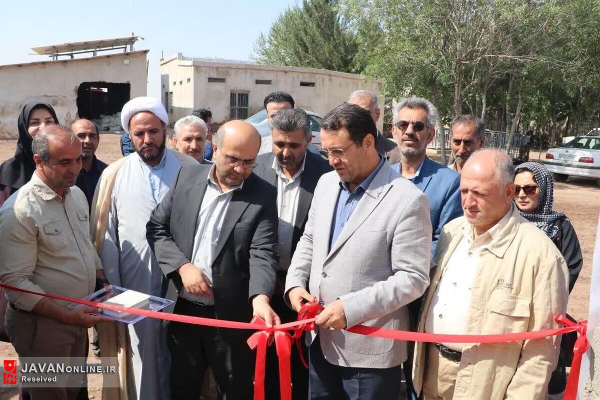 افتتاح یک طرح سامانه نوین آبیاری در شهرستان قزوین