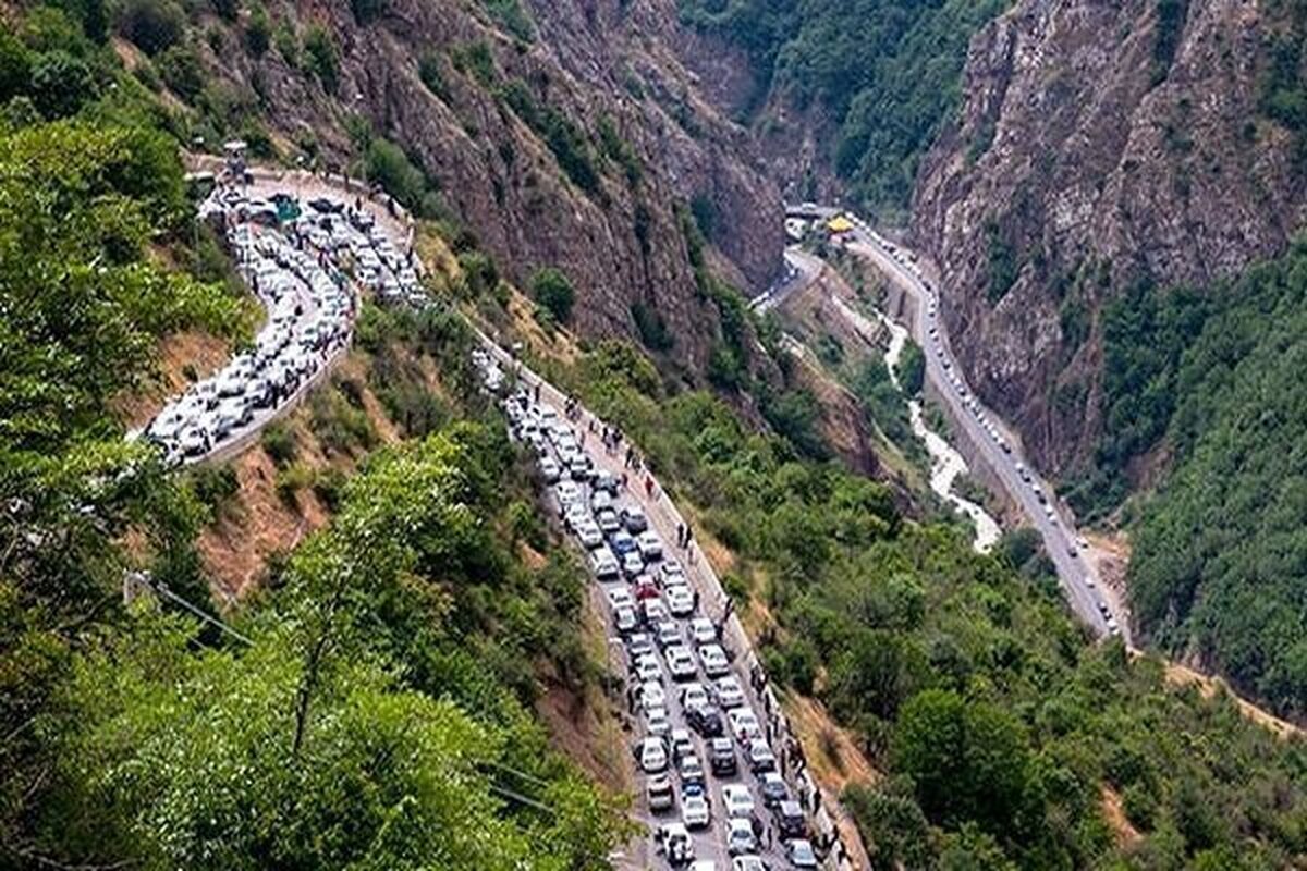 تردد دو طرفه در کندوان و هراز؛ ترافیک سنگین است