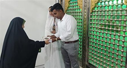 خطبه عقد زوج جوان گلستانی درجوارمرقد مطهر امامزاده عبدالله گرگان