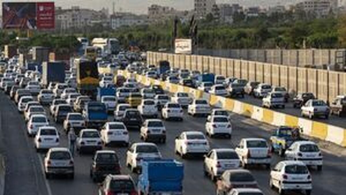 ترافیک سنگین در محور چالوس